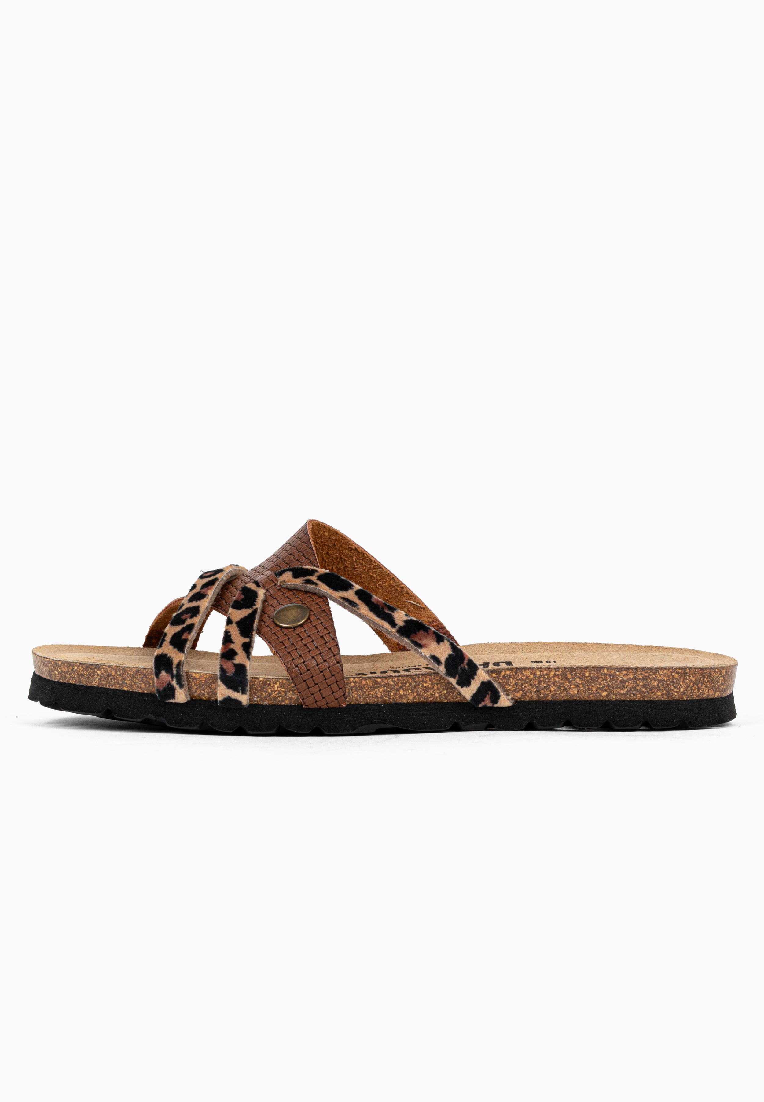 Sandales Multi-Brides Tory Marron et Leopard