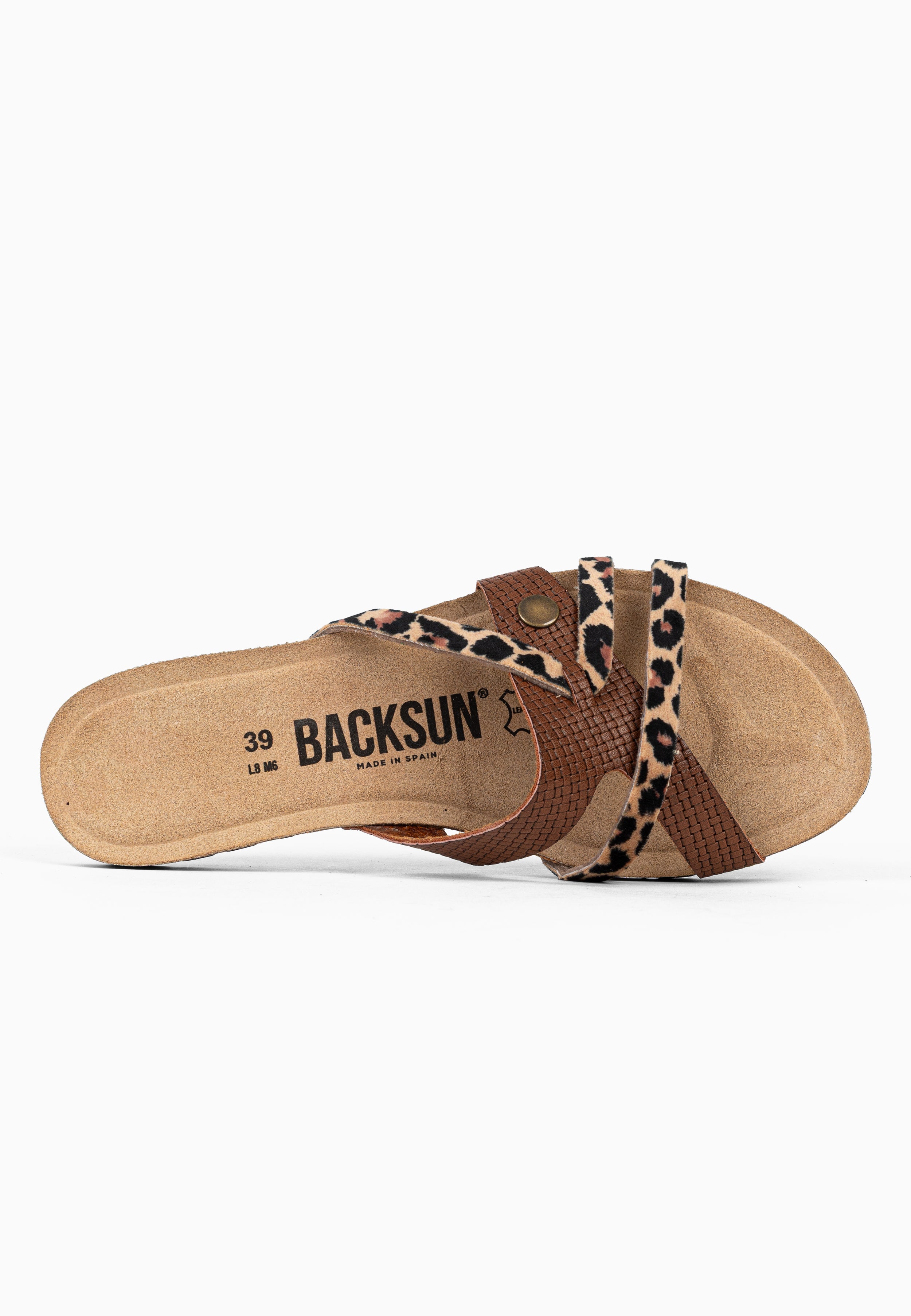 Sandales Multi-Brides Tory Marron et Leopard