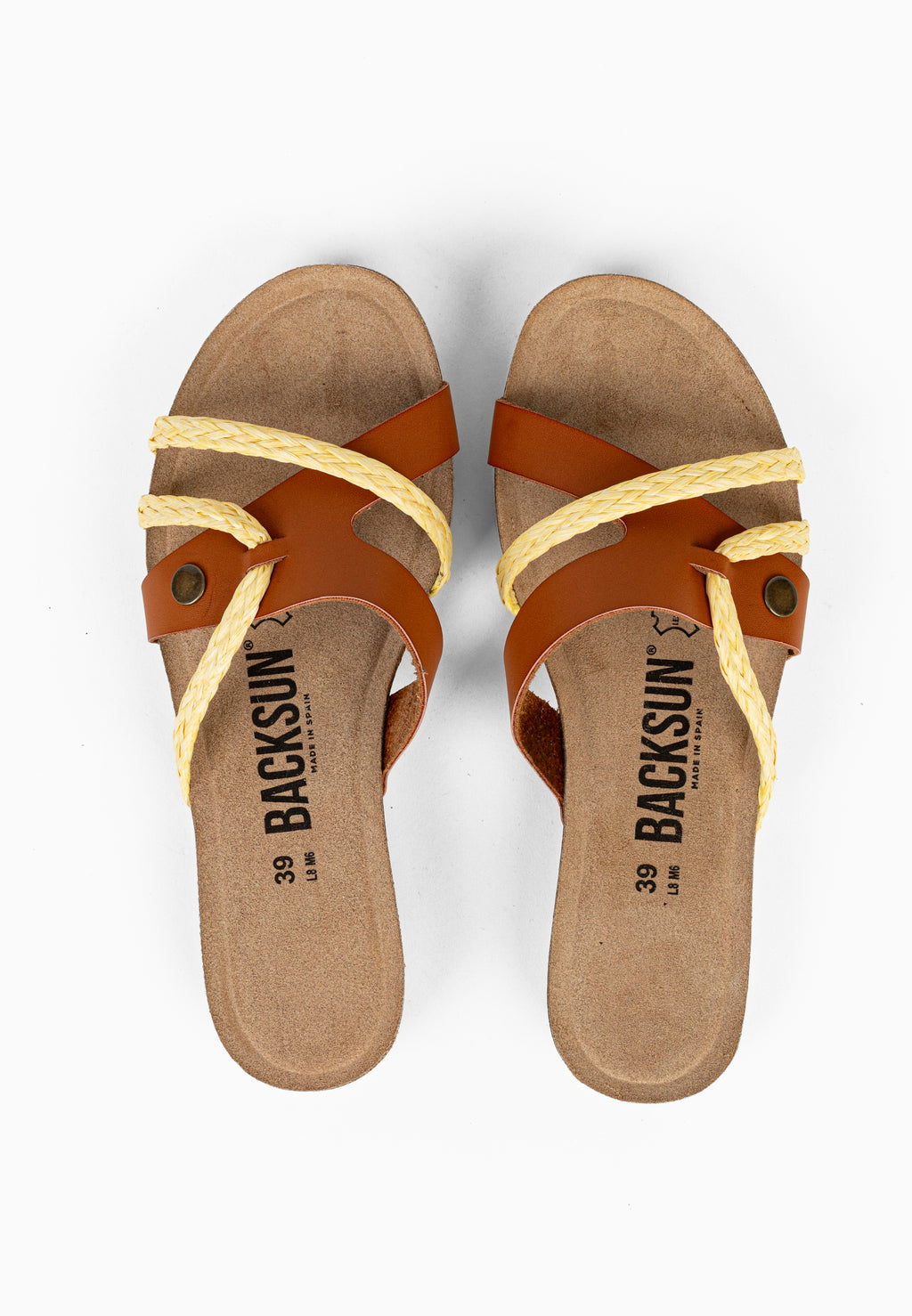 Sandales Multi-Brides Tory Camel et Doré