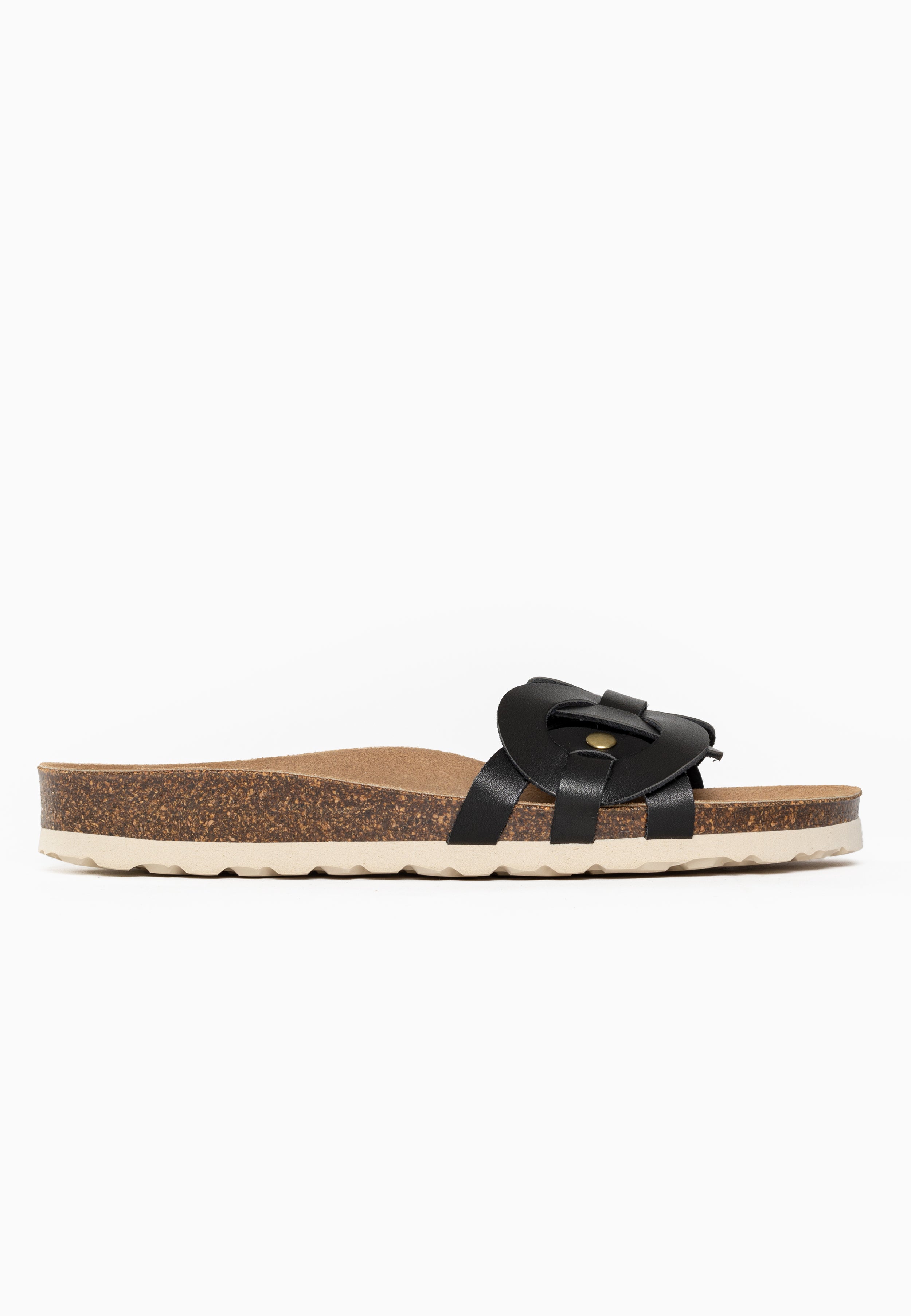 Sandales Trapeze 1 Bride Noir 100 % Cuir