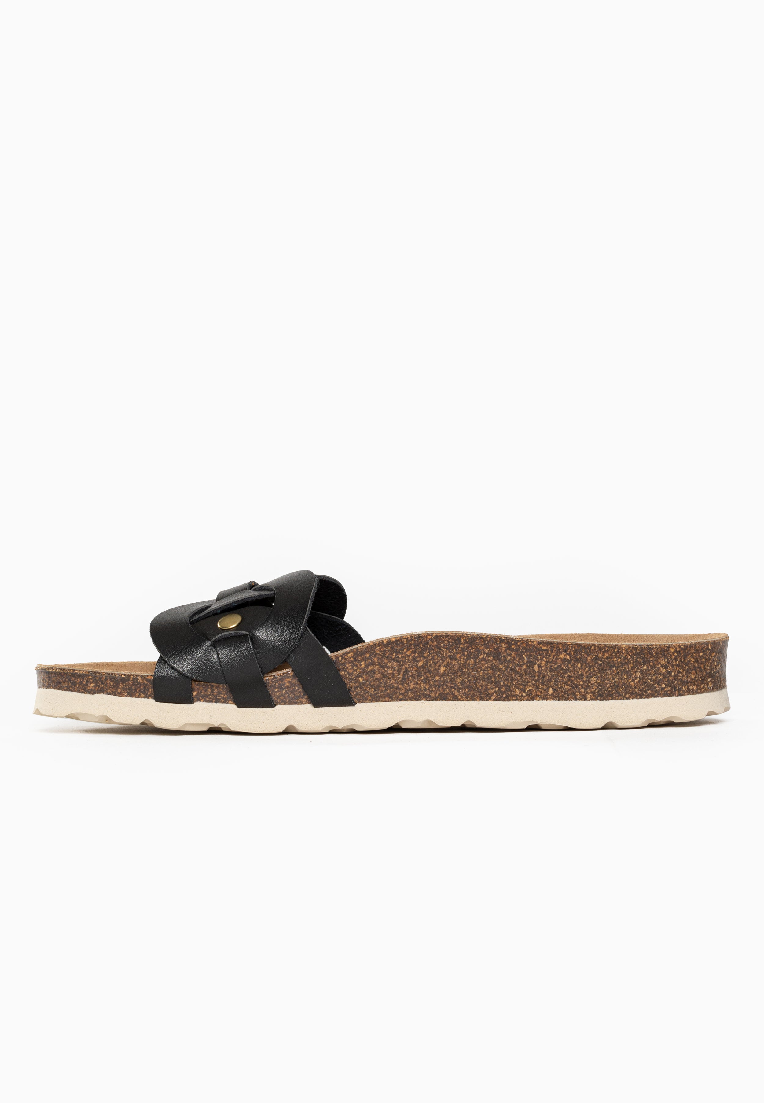 Sandales Trapeze 1 Bride Noir 100 % Cuir
