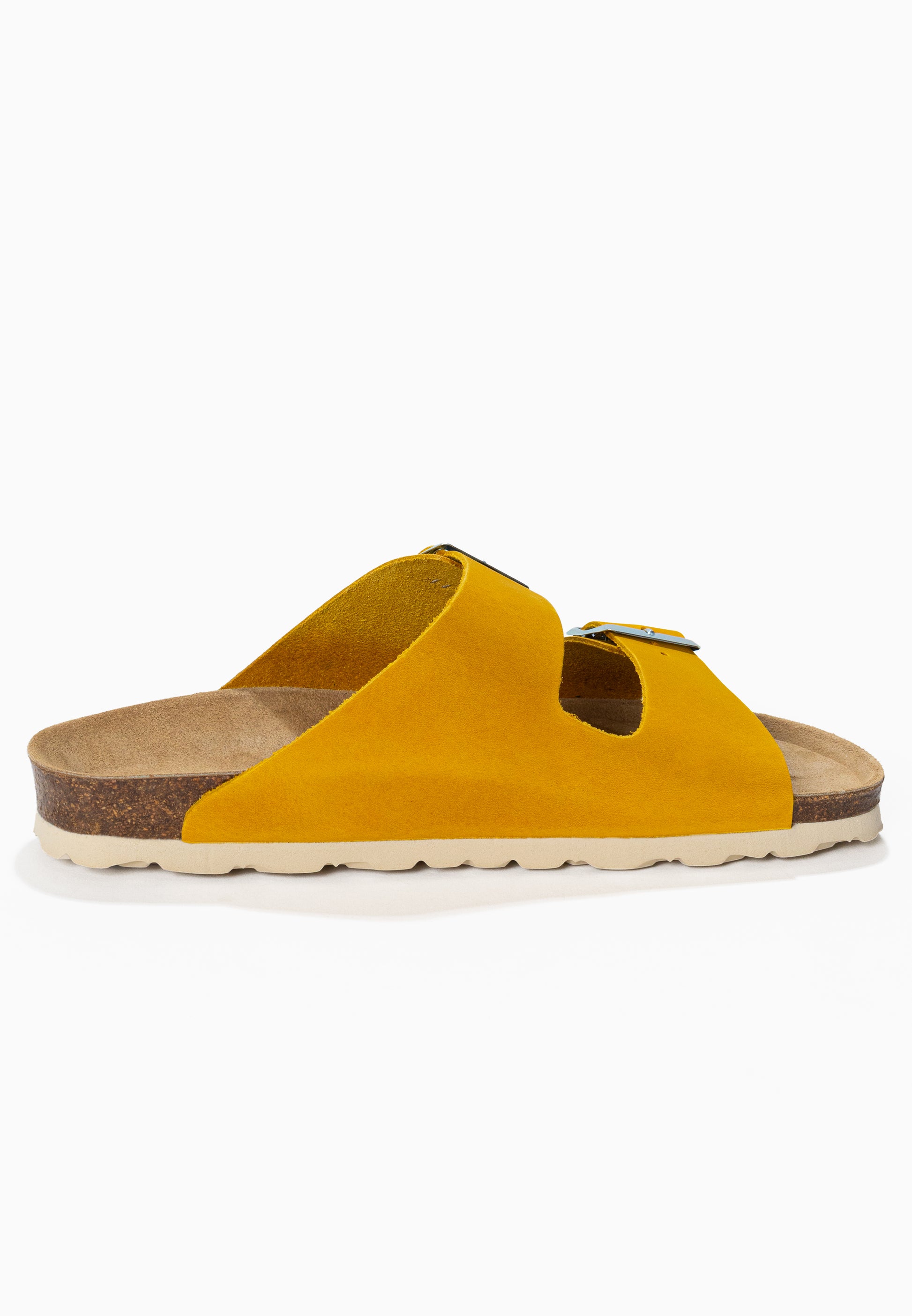 Sandales 2 Brides Bali Moutarde en Cuir