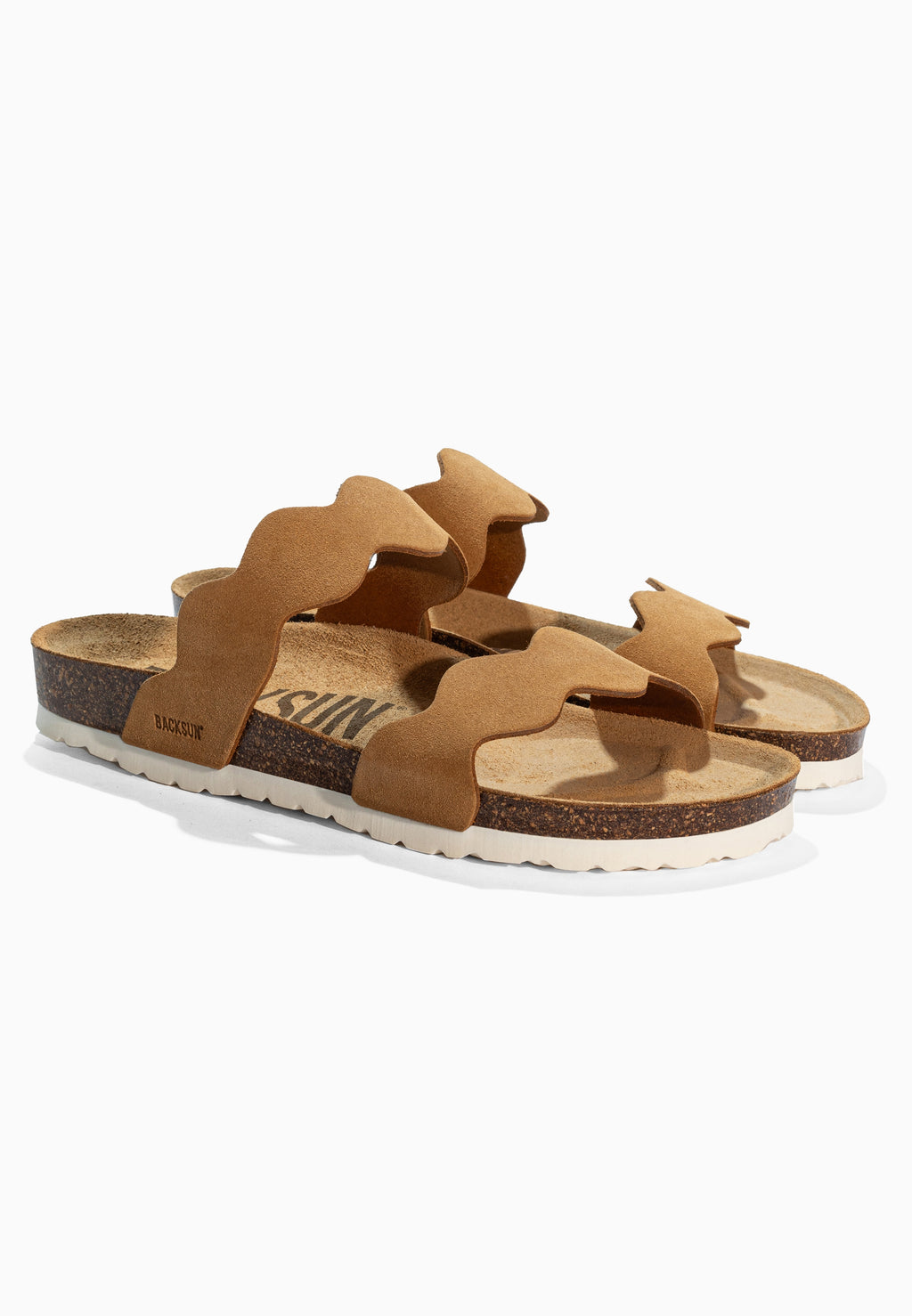 Sandales 2 Brides Sechura Camel en Cuir