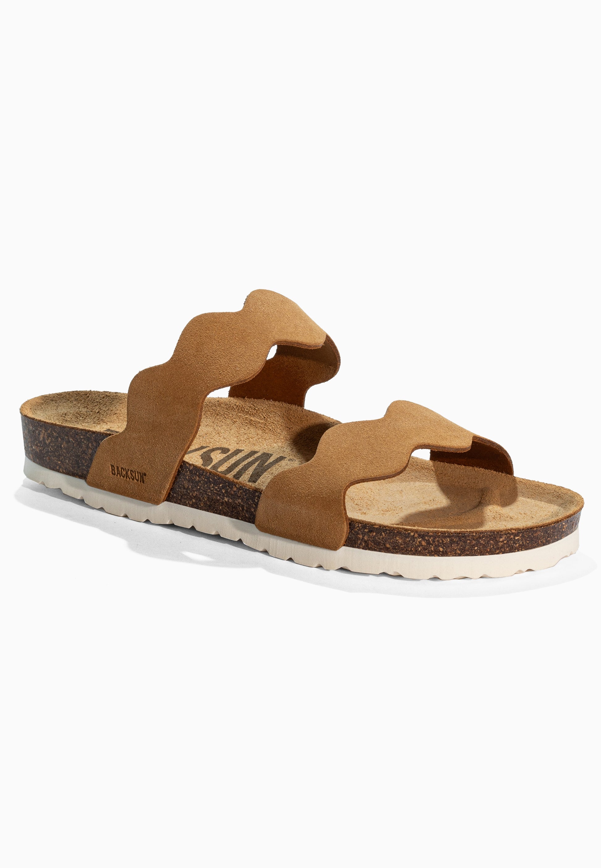 Sandales 2 Brides Sechura Camel en Cuir