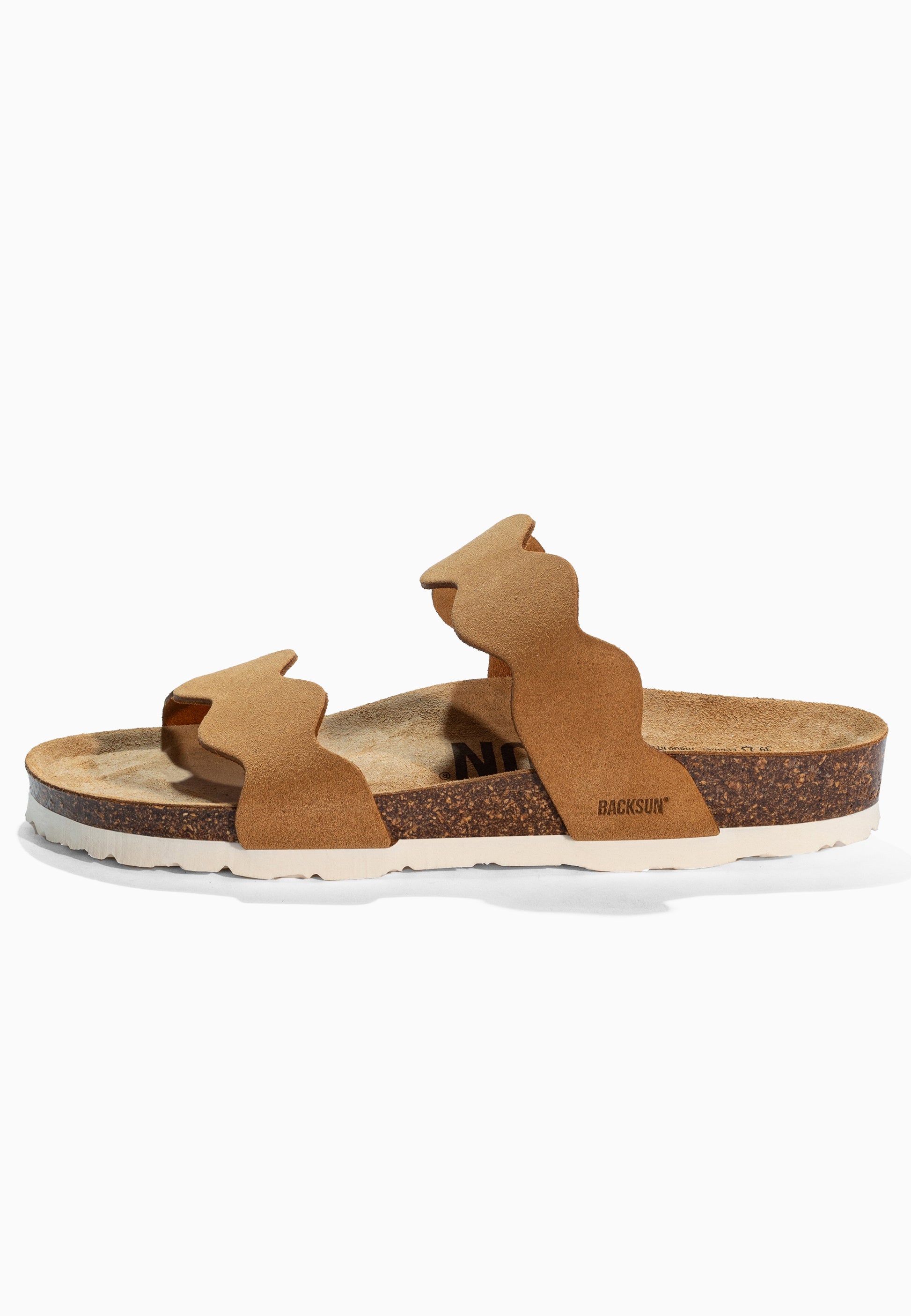 Sandales 2 Brides Sechura Camel en Cuir