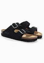 Sandales 2 Brides Vada Noir en Cuir
