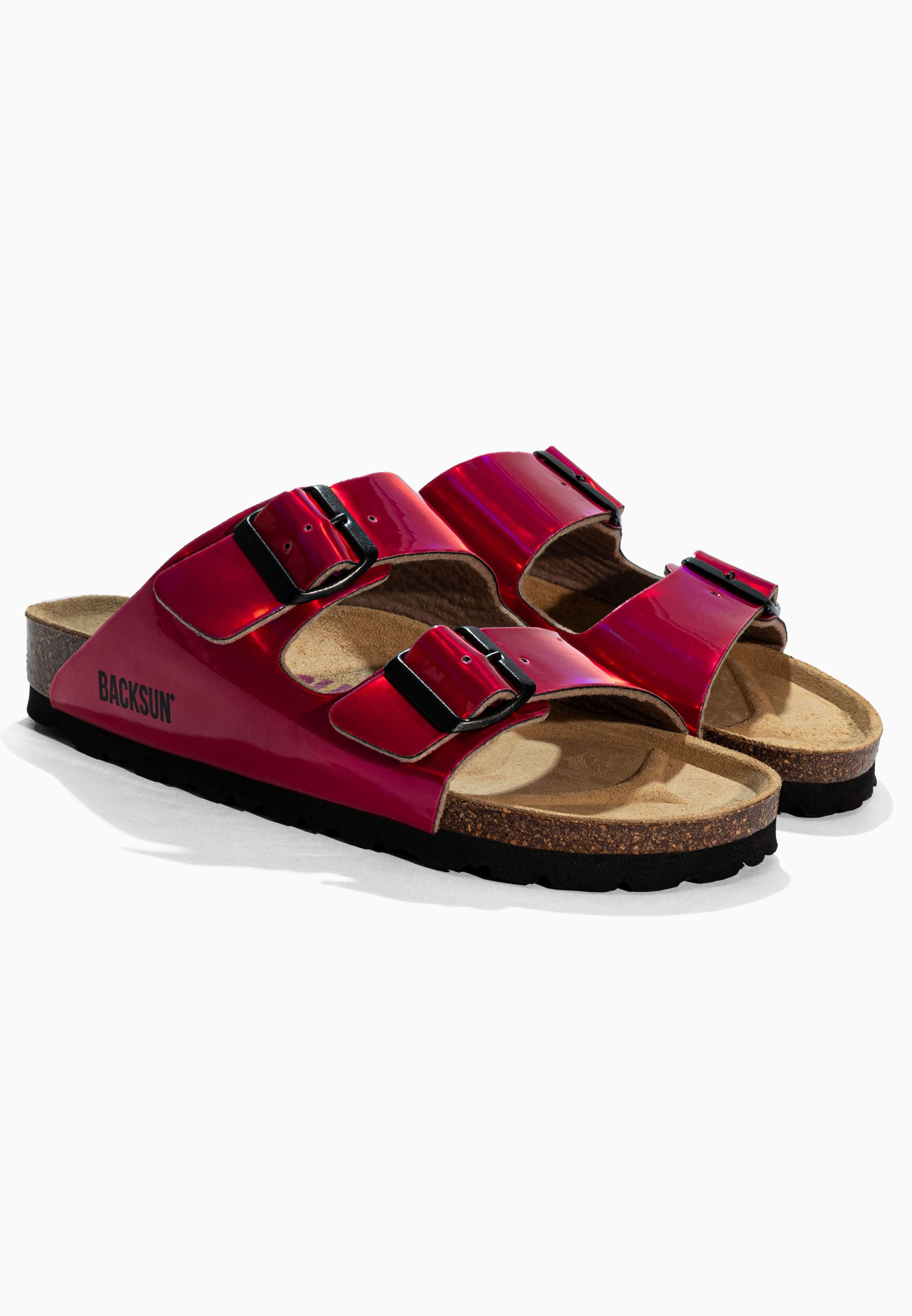 Sandales 2 Brides Bali Rose Fluo