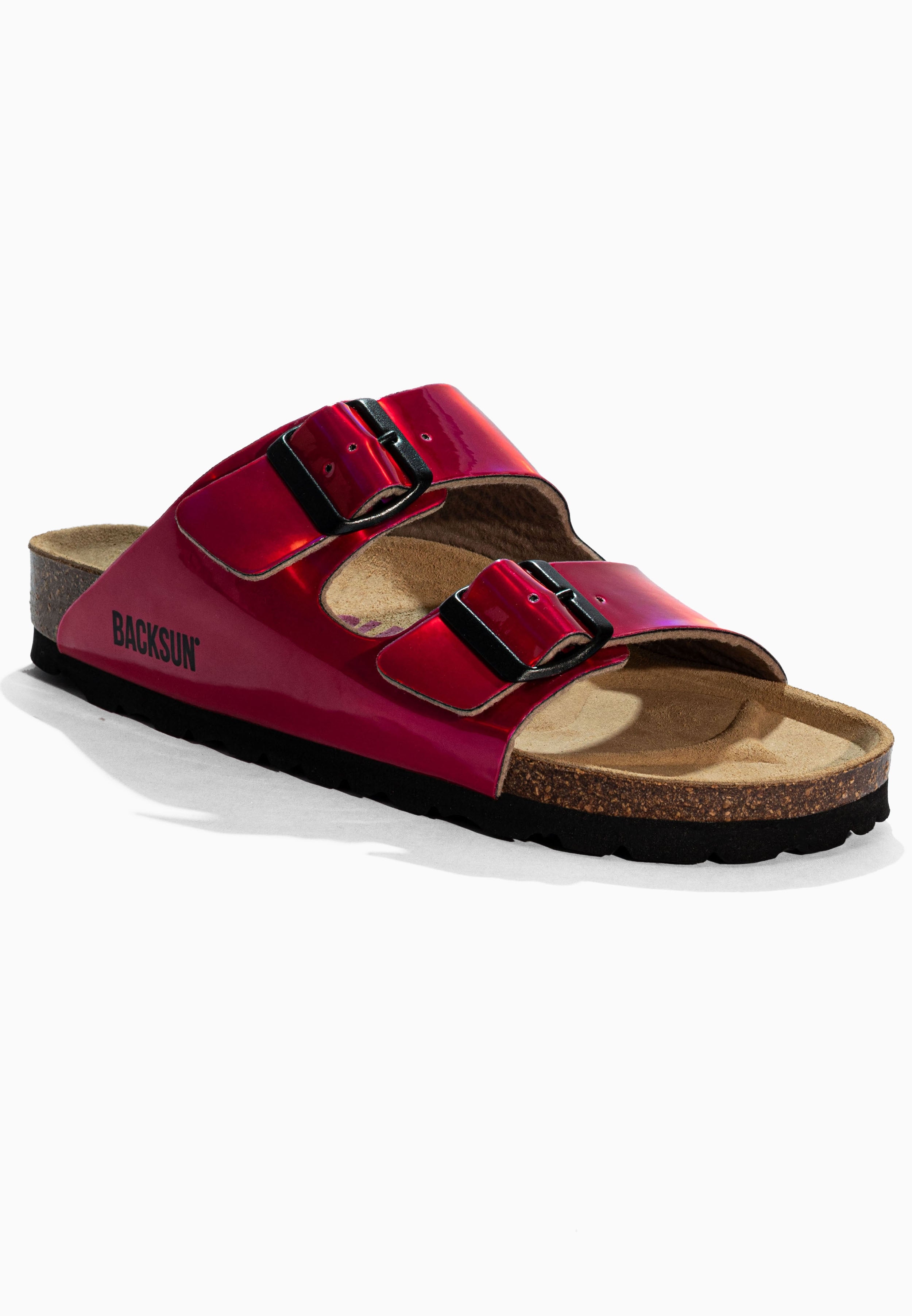 Sandales 2 Brides Bali Rose Fluo