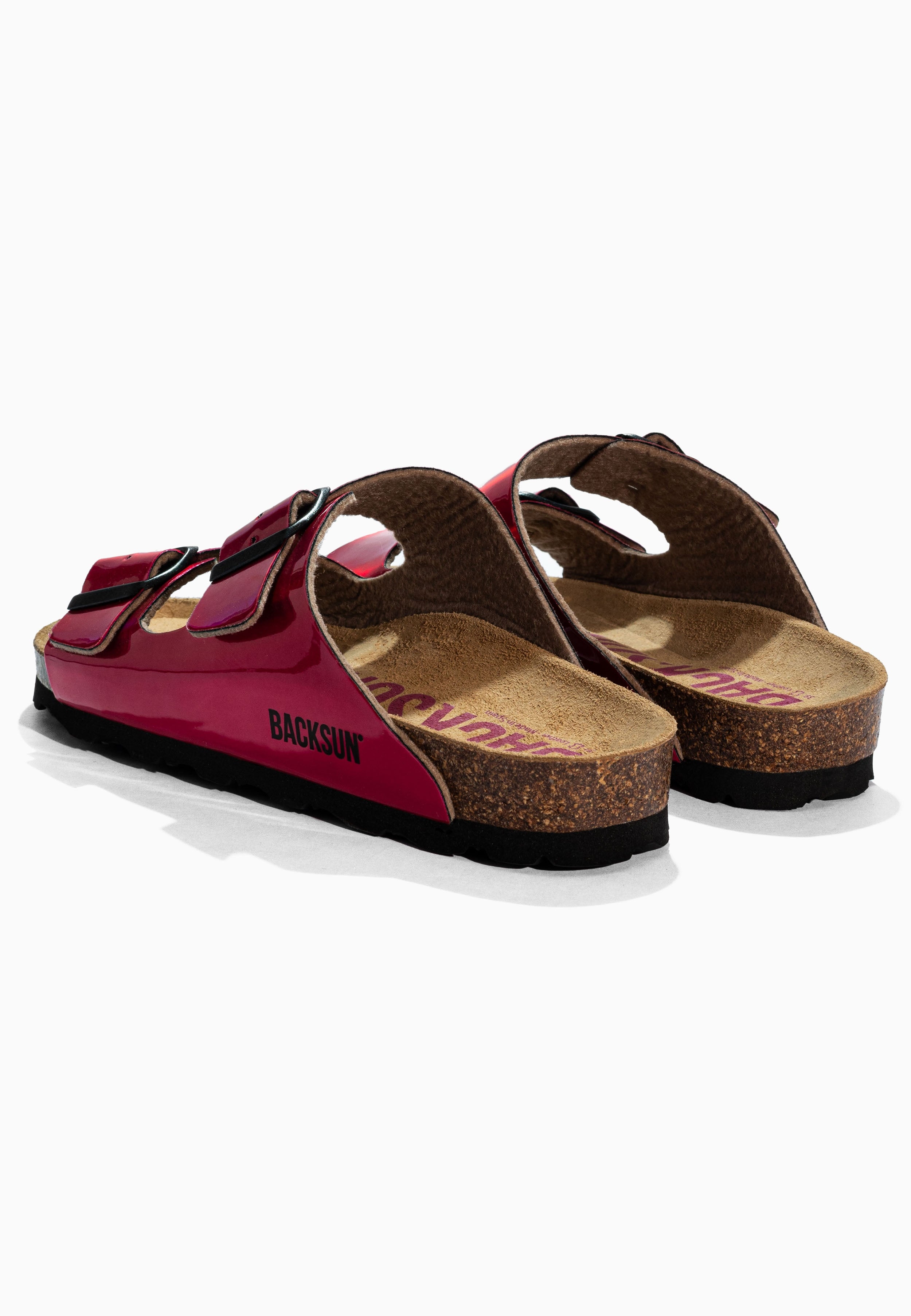 Sandales 2 Brides Bali Rose Fluo