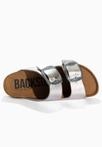 Londrina Silberne Sandalen mit 2 Riemen