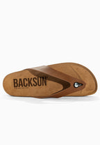 Leopoldos Beige Toe-Thong Sandals