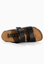 Sandales 2 Brides Bali Noir en Cuir