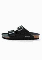 Bali Schwarze Sandalen mit 2 Riemen