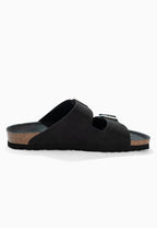 Bali Schwarze Sandalen mit 2 Riemen