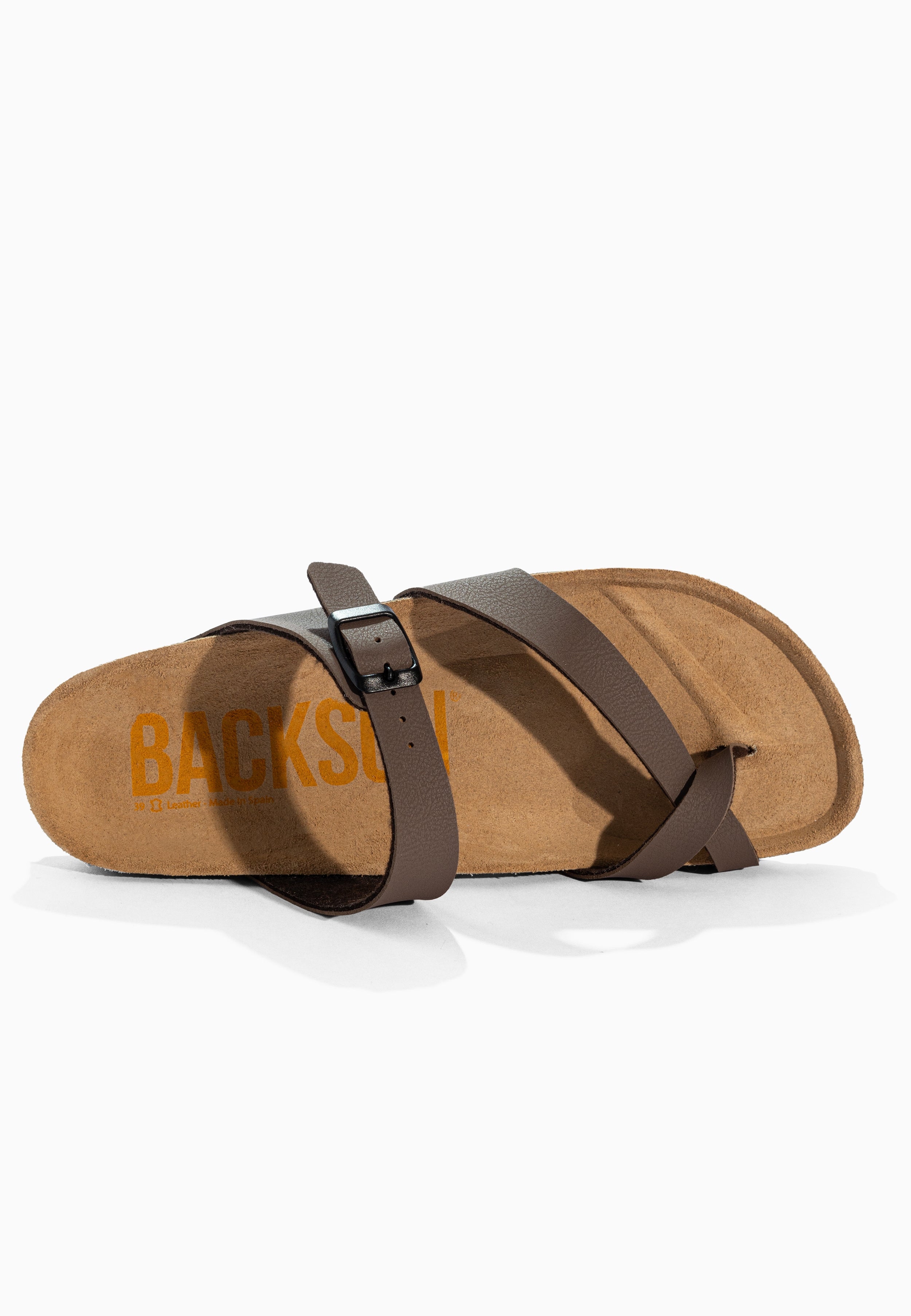 Sandales à Entre-doigts Barcelone Marron