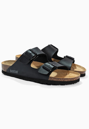 Bali Black 2-Strap Sandals