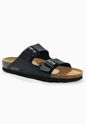 Bali Black 2-Strap Sandals