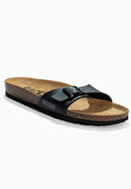 Paris Black 1 Strap Sandals