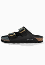 Bali Schwarze Sandalen mit 2 Riemen