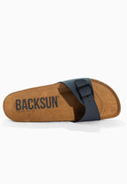 Paris Navy Blue 1 Strap Sandals