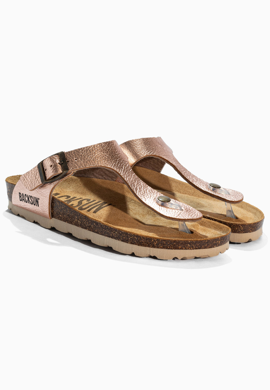 Sandales à Entre-doigts Singapore Beige