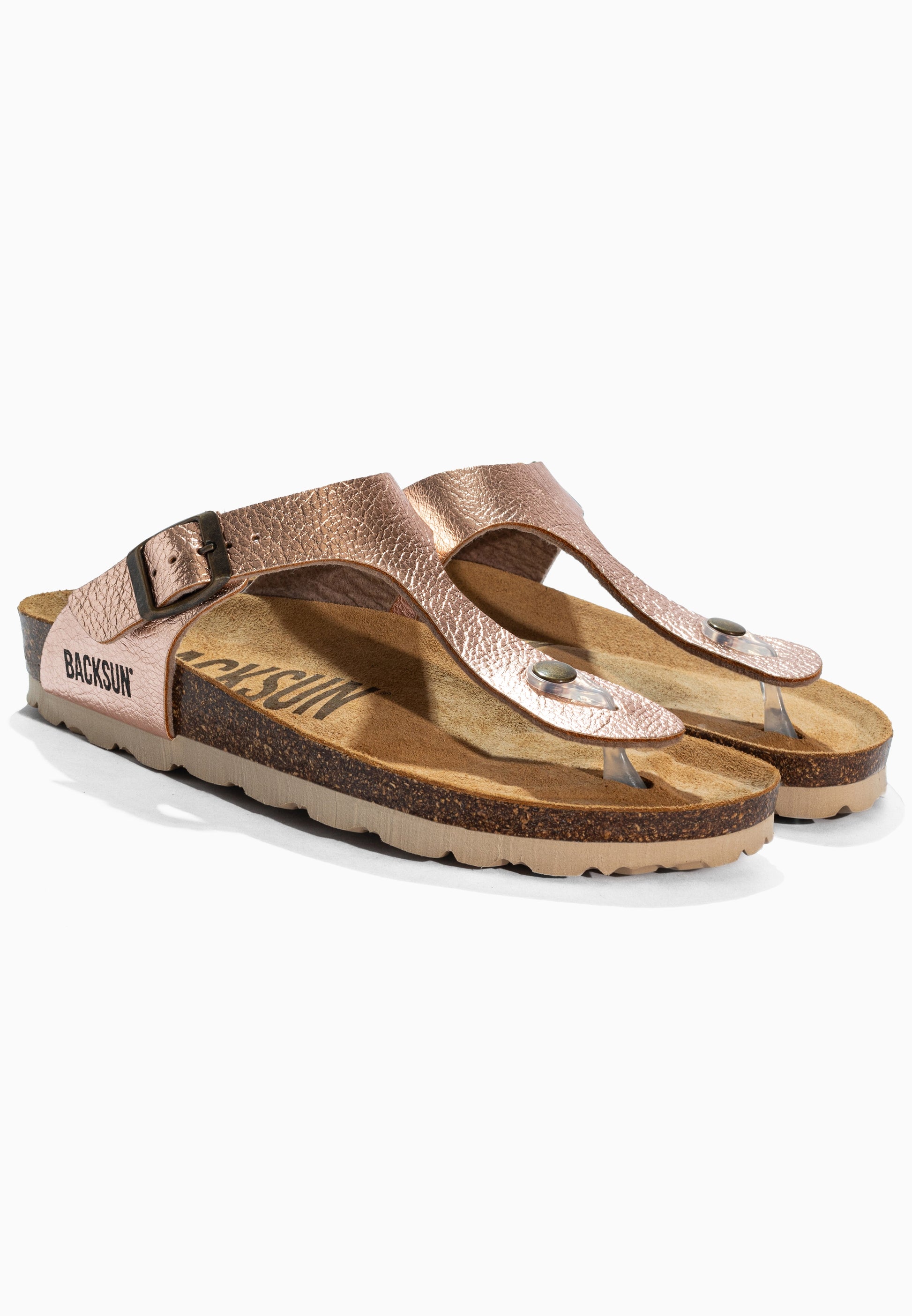 Sandales à Entre-doigts Singapore Beige
