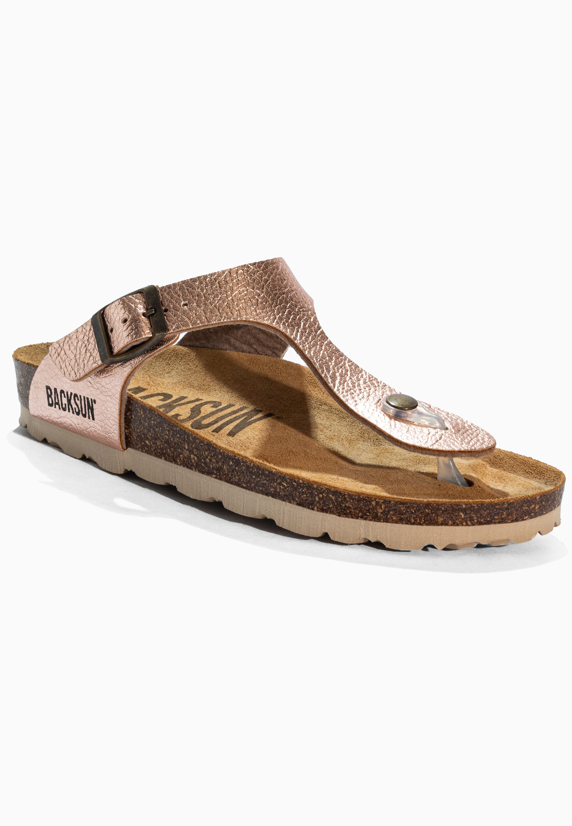 Sandales à Entre-doigts Singapore Beige