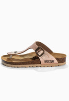 Sandales à Entre-doigts Singapore Beige