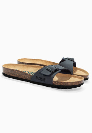 Paris Navy Blue 1 Strap Sandals