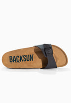 Paris Navy Blue 1 Strap Sandals