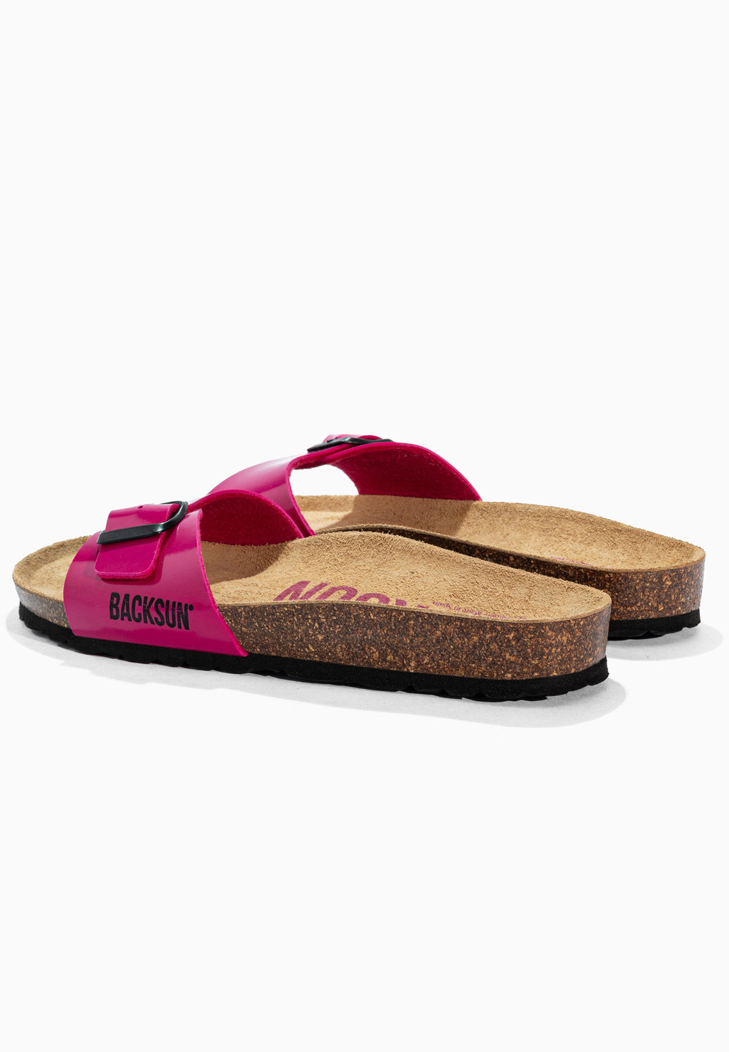 Sandales 1 Bride Paris Rose Fluo