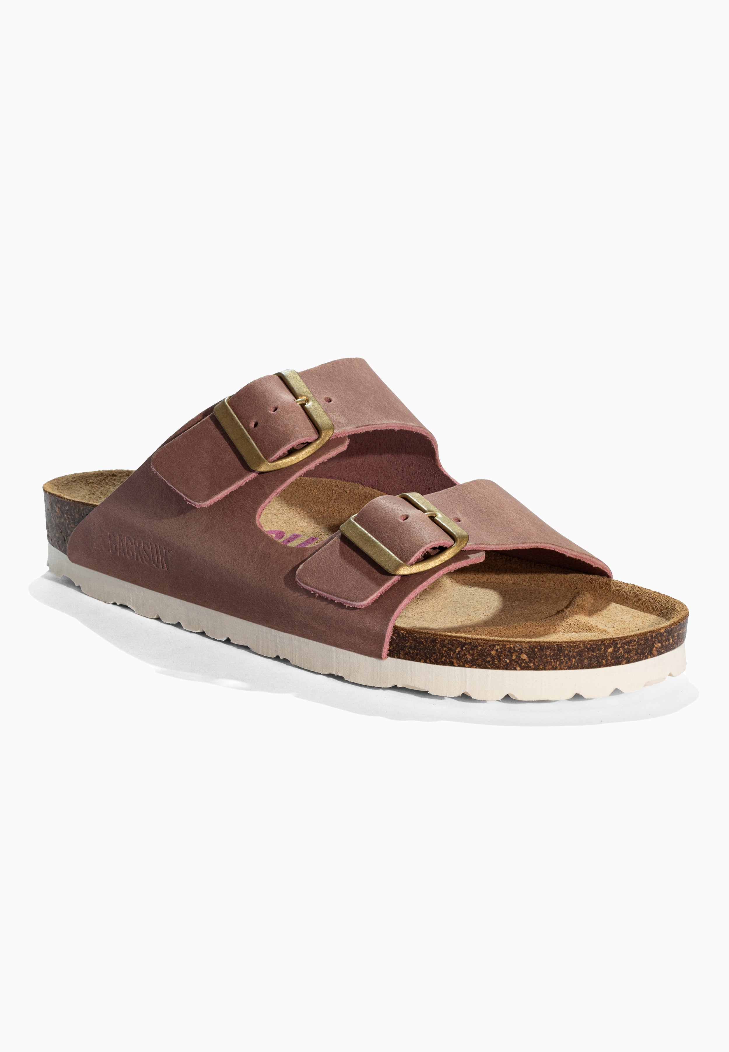 Sandales 2 Brides Bali Rose  en Cuir