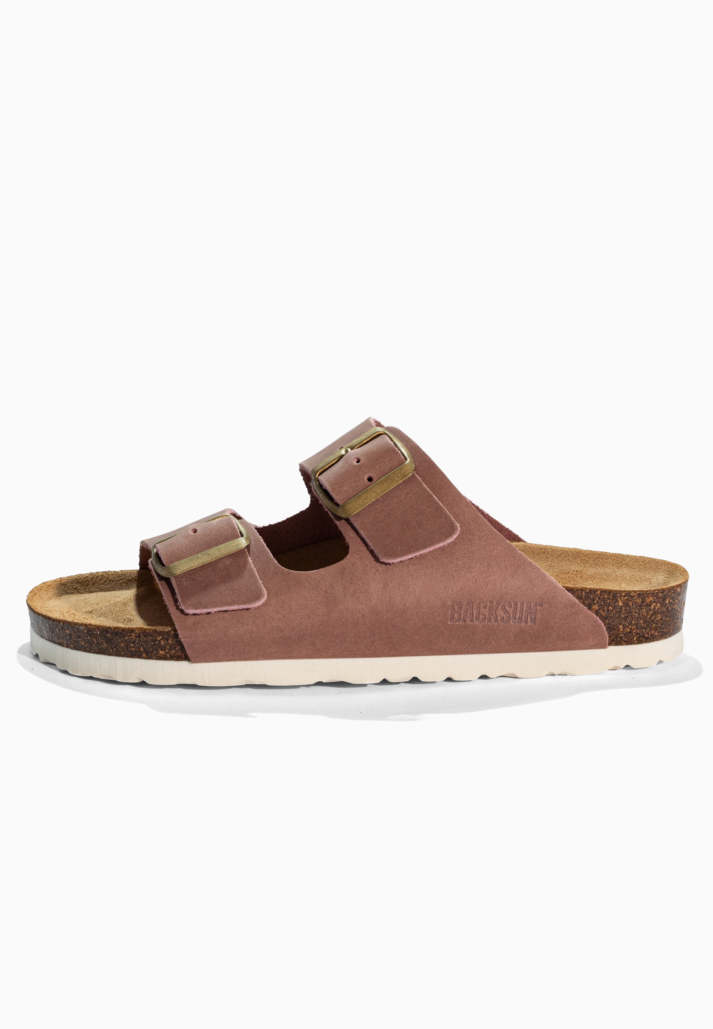 Sandales 2 Brides Bali Rose  en Cuir