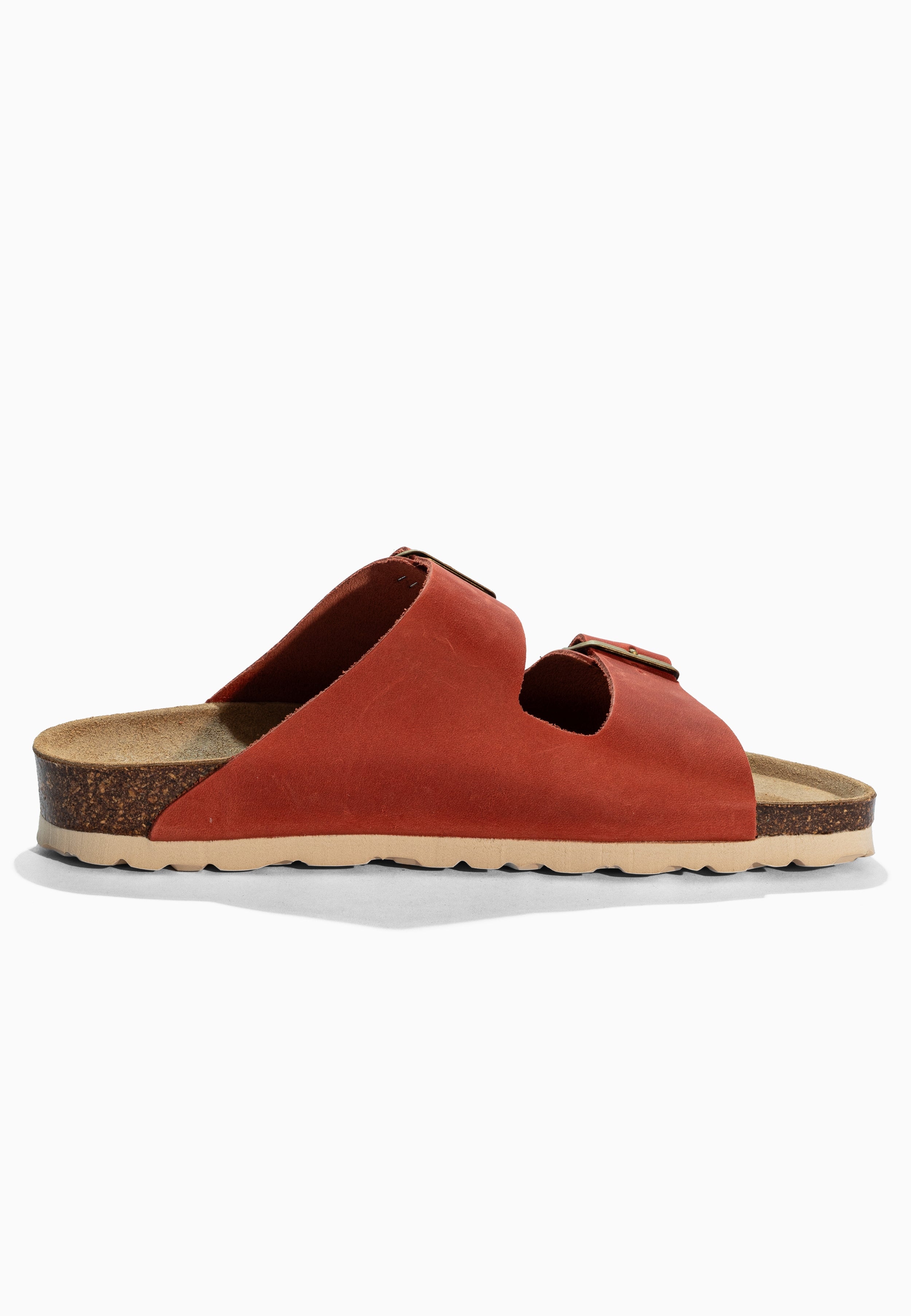 Sandales 2 Brides Bali Orange en Cuir