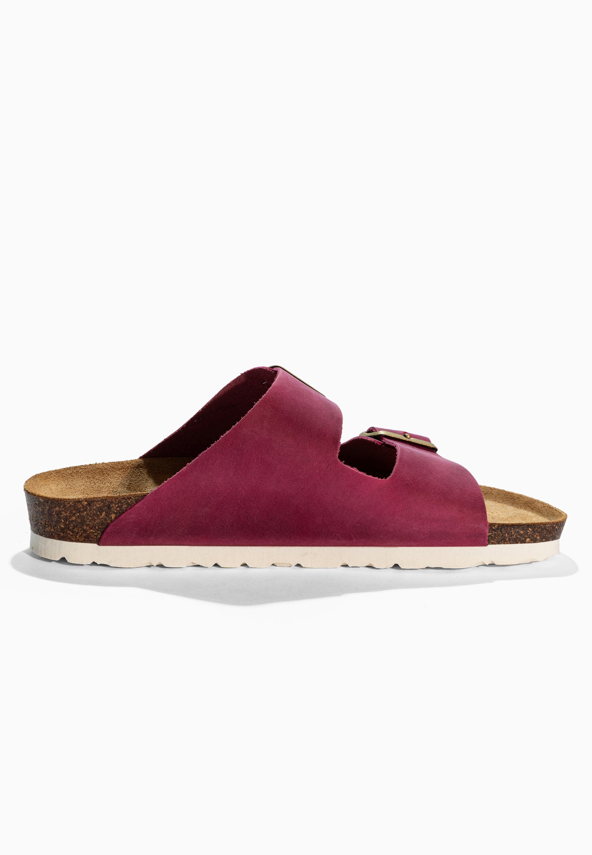 Sandales 2 Brides Bali Rose Fluo en Cuir