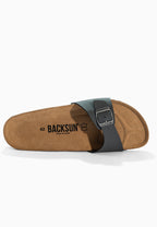 Paris Anthracite 1 Strap Sandals