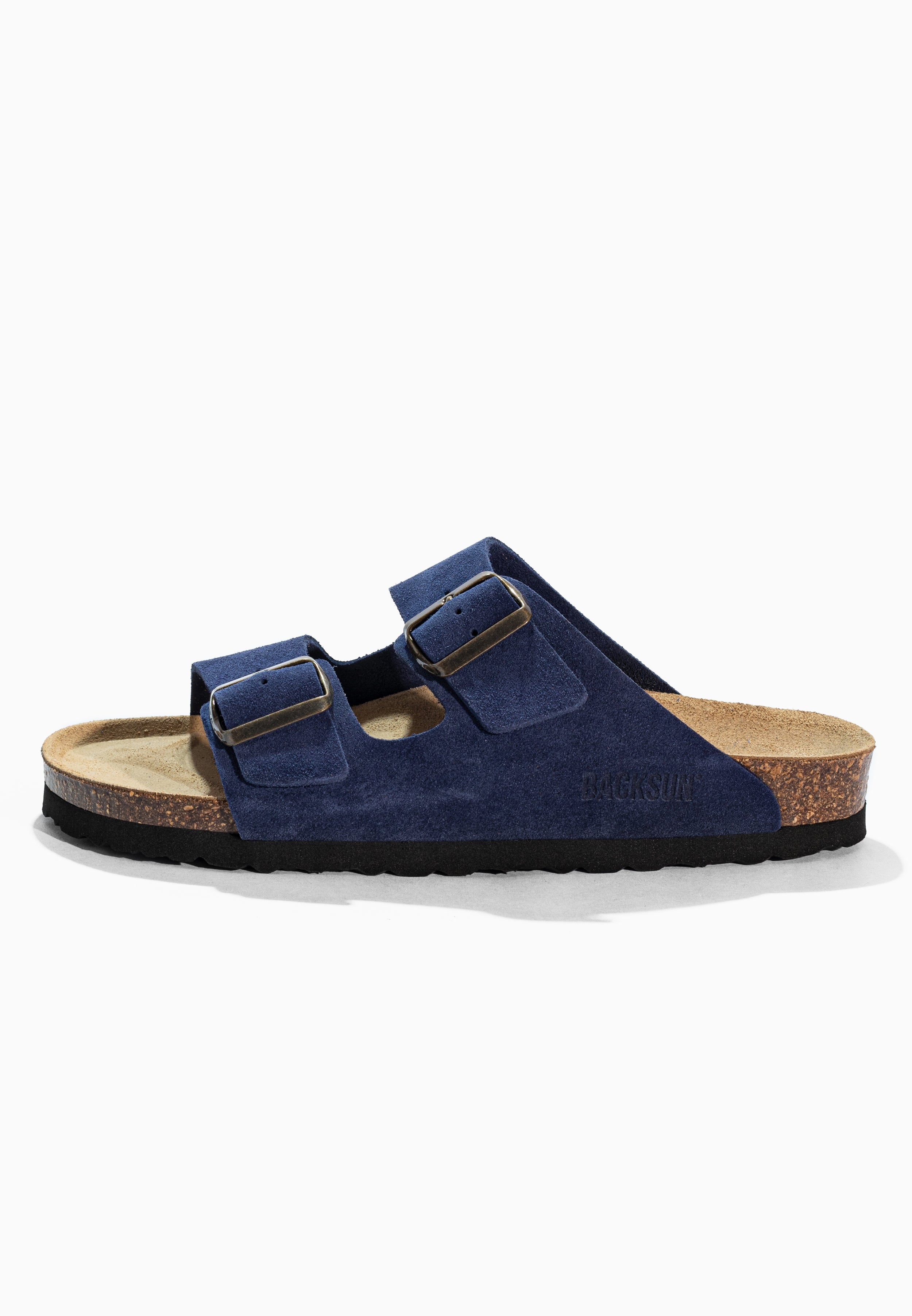 Sandales 2 Brides Bali Bleu marine en Cuir Suédé