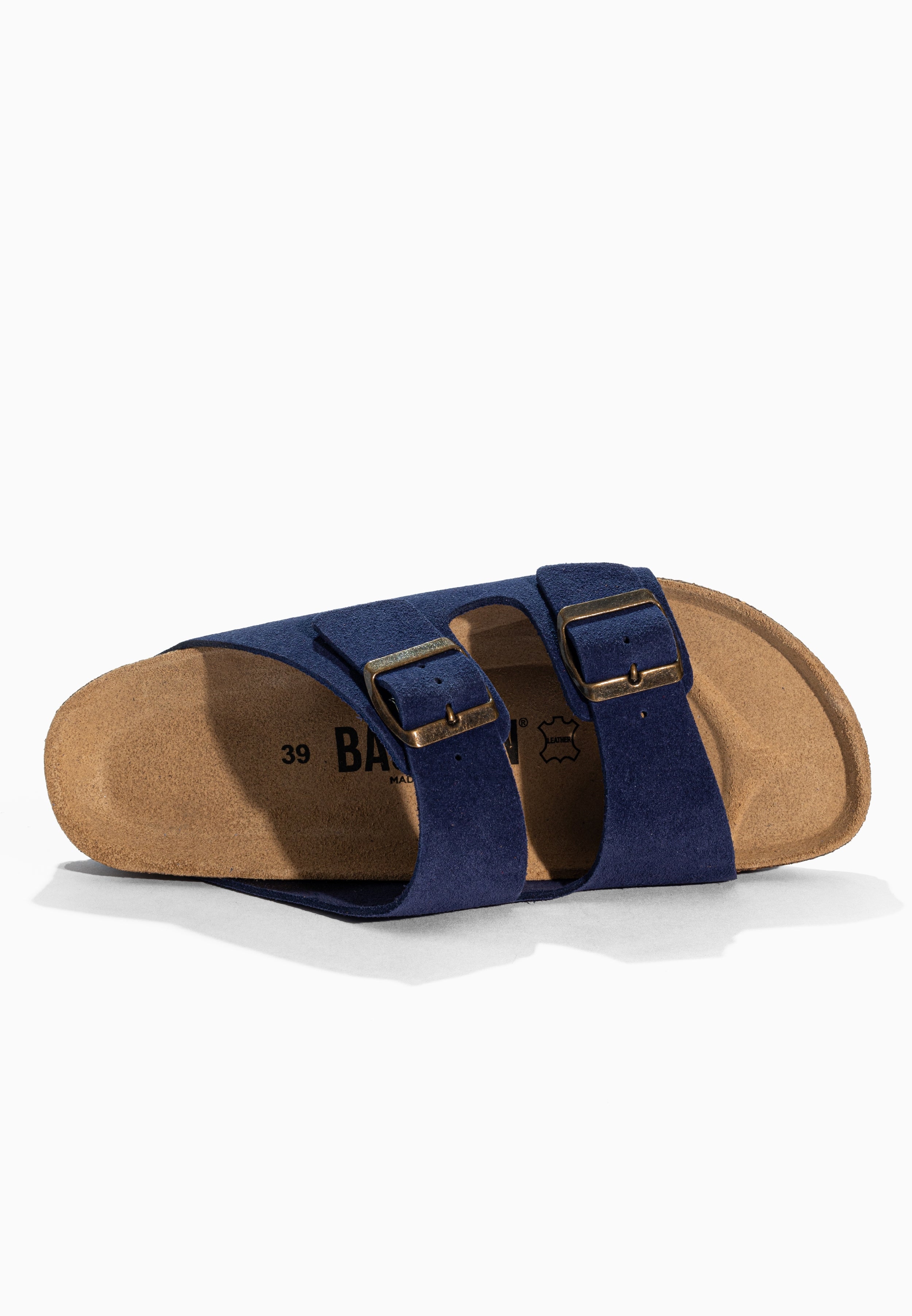 Sandales 2 Brides Bali Bleu marine en Cuir Suédé