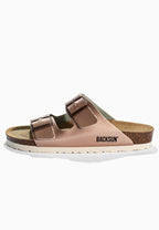 Bali Roségold 2-Riemen-Sandalen