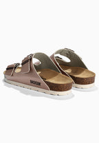 Bali Roségold 2-Riemen-Sandalen