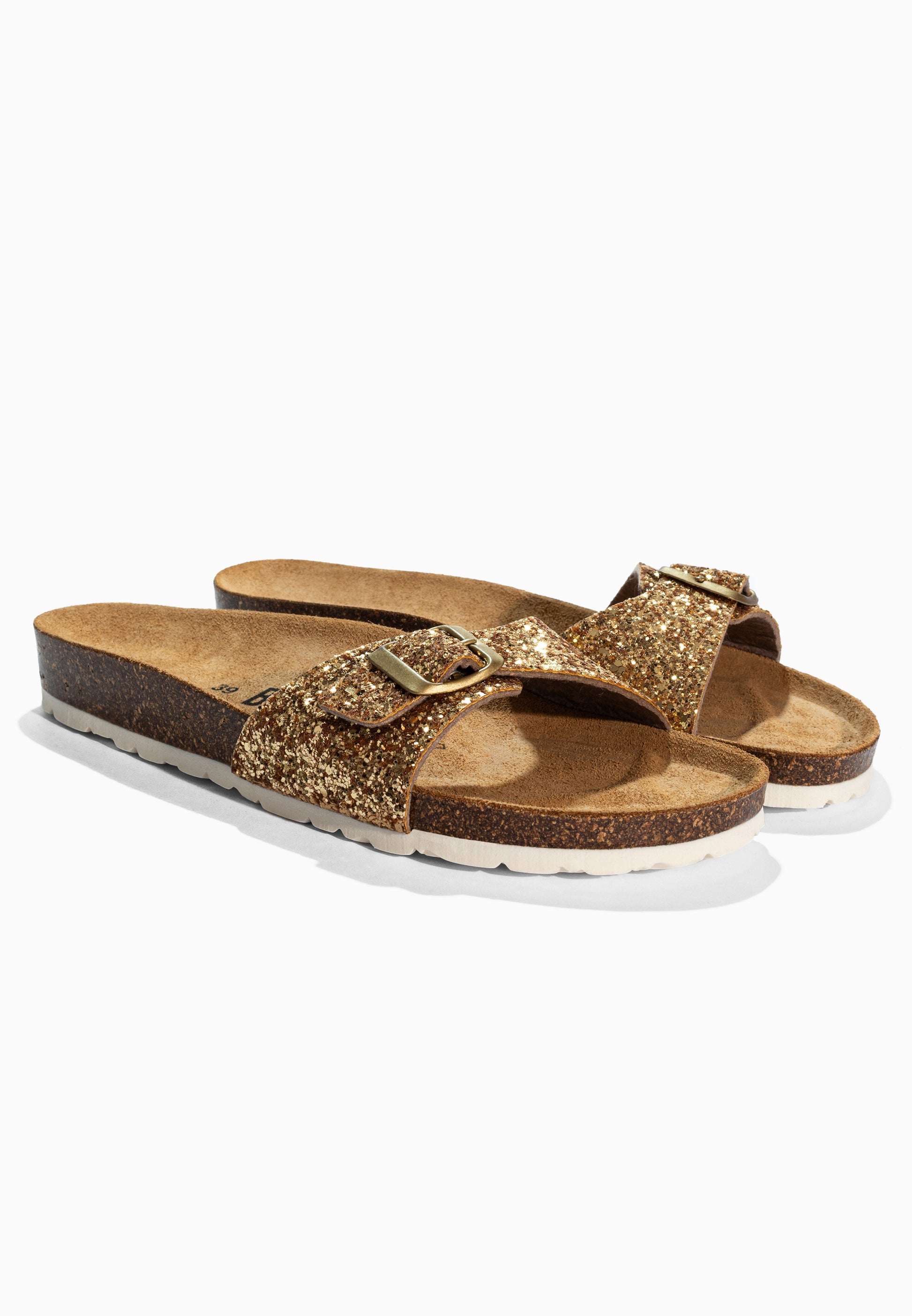 Sandales 1 Bride Paris Doré pailleté