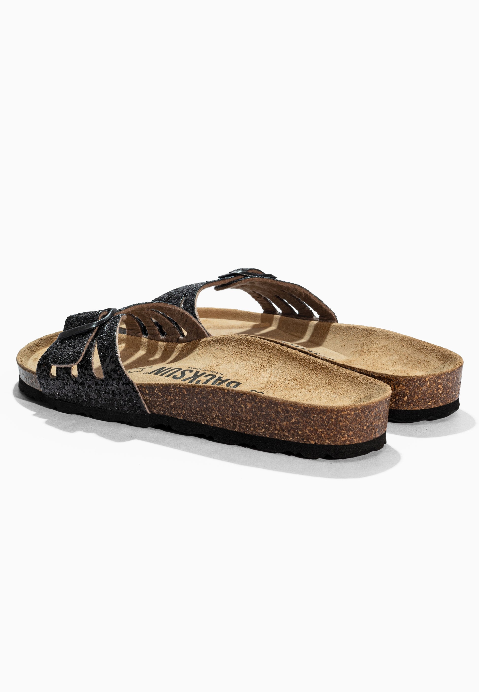 Sandales 1 Bride Venecia Noir pailleté