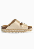 Gwana Gold Platform Sandals