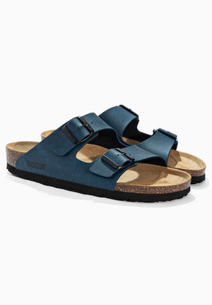 Bali Blue 2-Strap Sandals