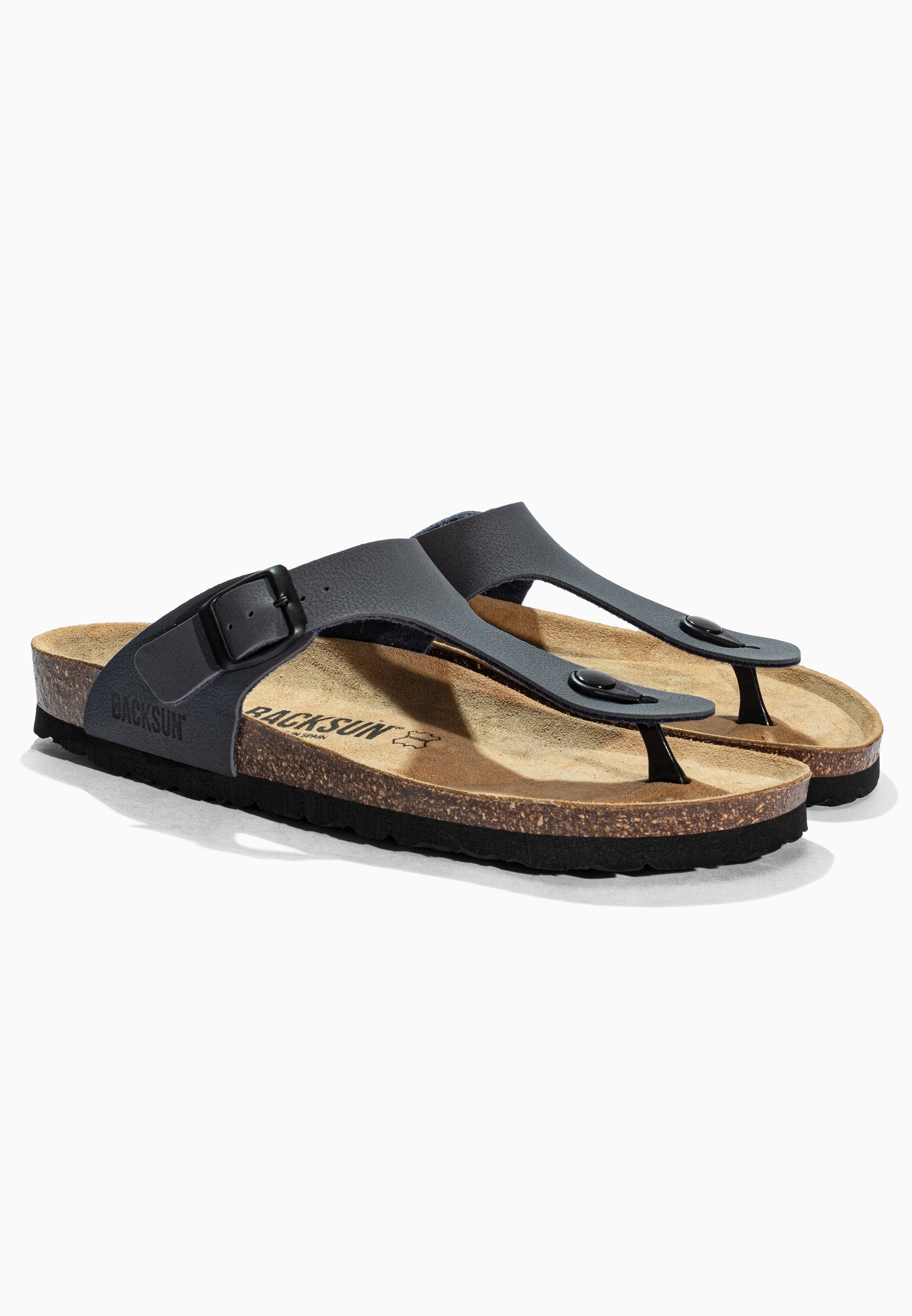 Sandales à Entre-doigts Singapore Bleu marine