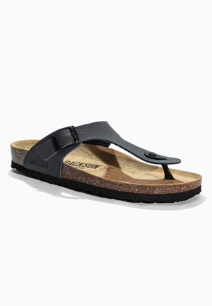 Singapore Navy Toe-Thong Sandals