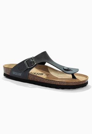 Singapore Anthracite Toe-Thong Sandals