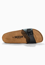 Paris Black 1 Strap Sandals