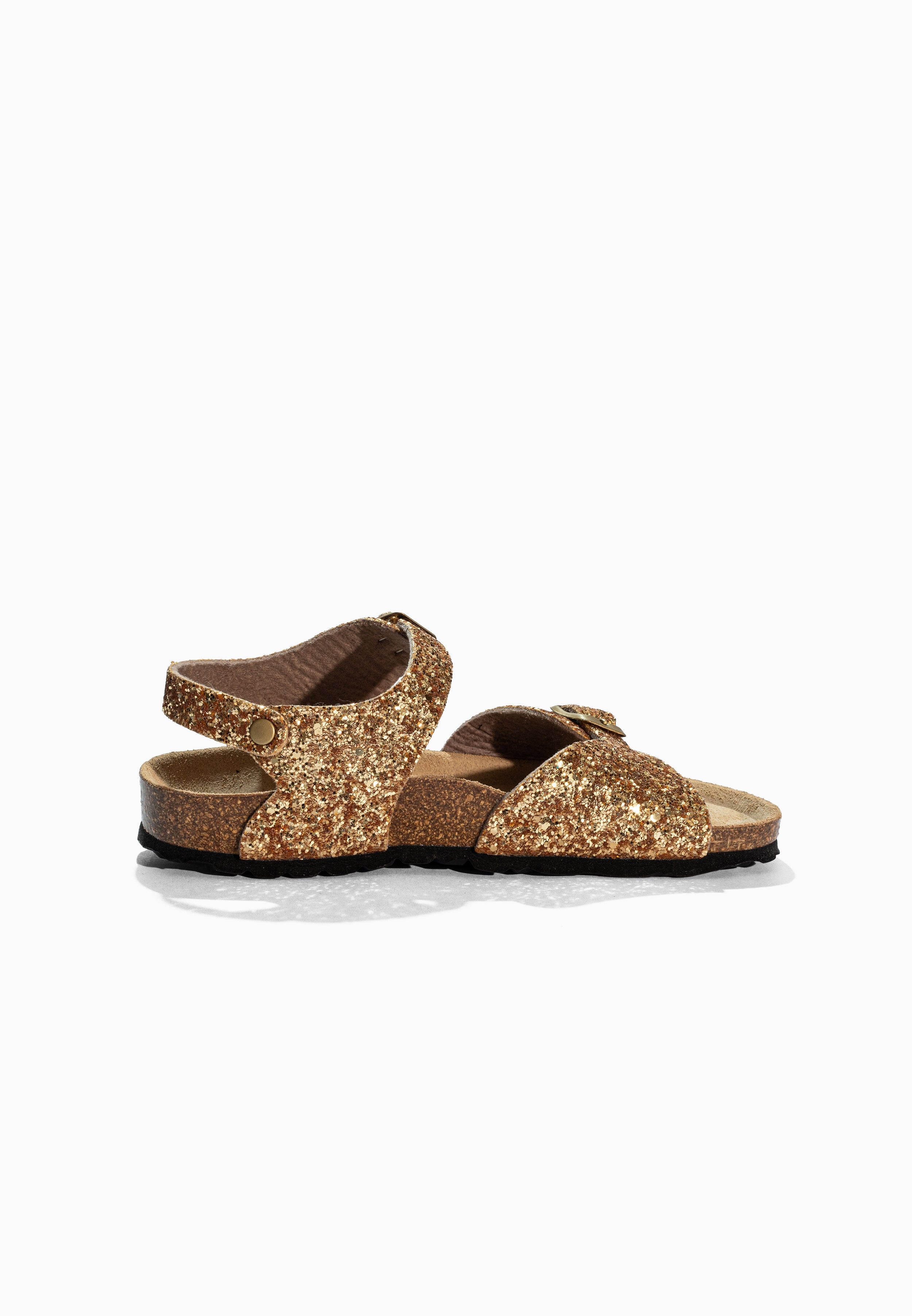 Sandales Multi-Brides Tana Doré pailleté
