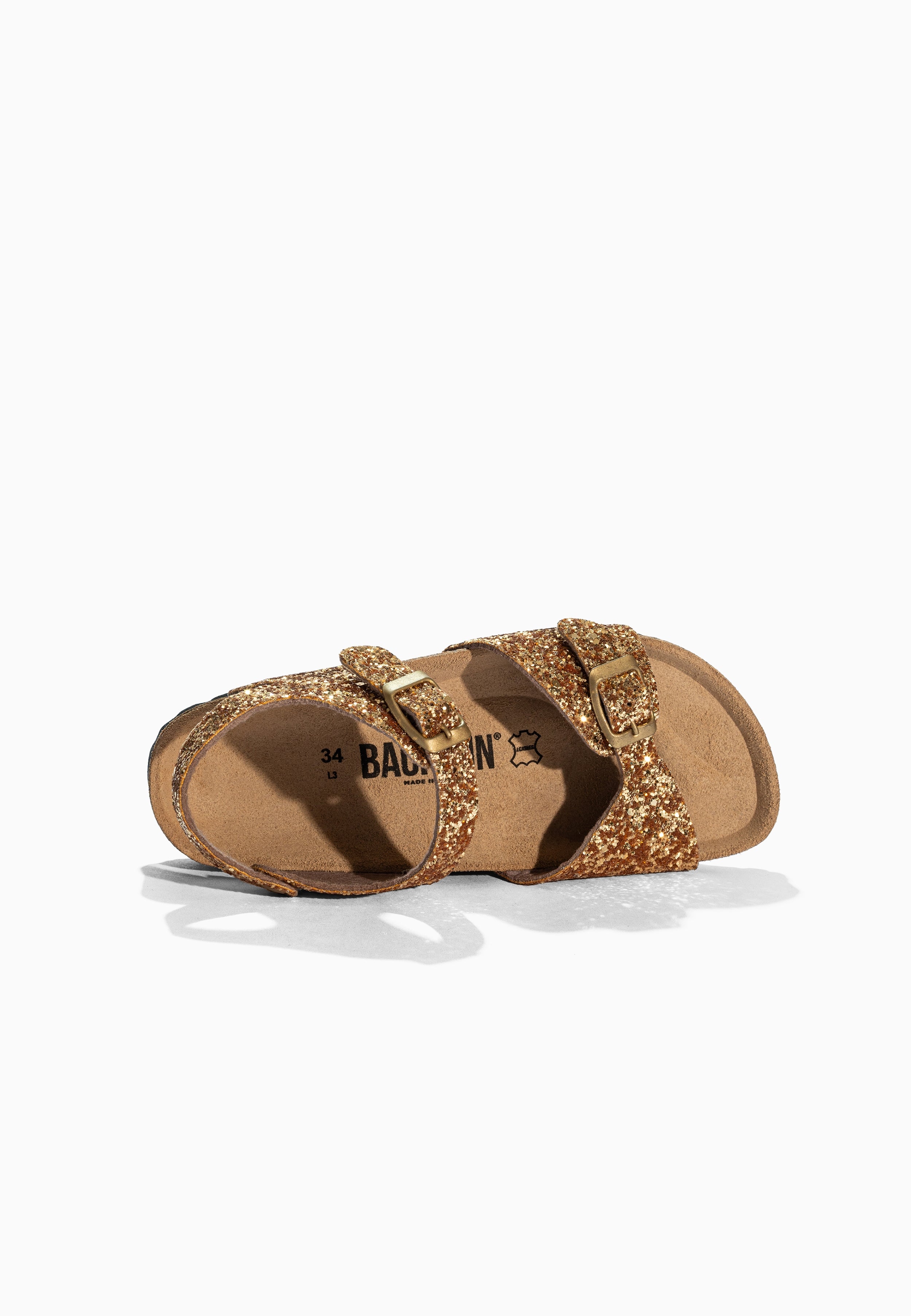 Sandales Multi-Brides Tana Doré pailleté